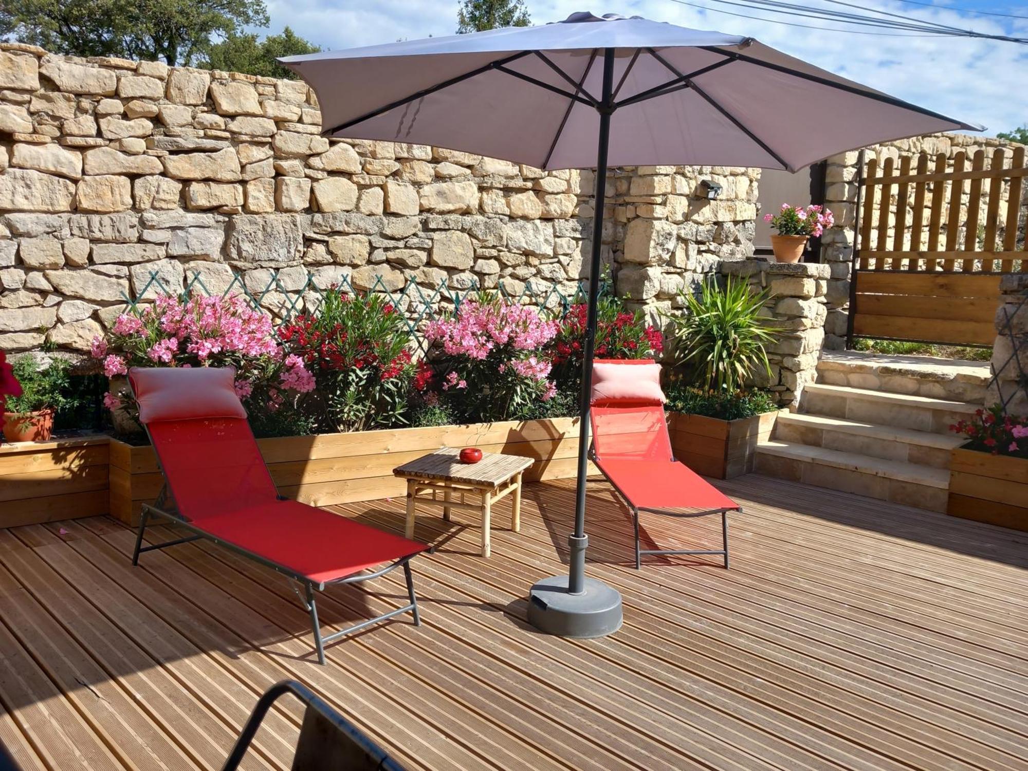 Chez Daniele Chambre Avec Jacuzzi Et Terrasse Privee Murs  エクステリア 写真